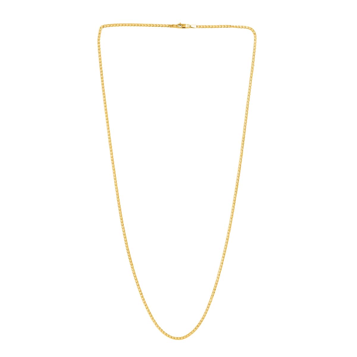18K Yellow Gold 2.04mm Cuban Chain Necklace 24 Inches 2.40 Grams image number 1
