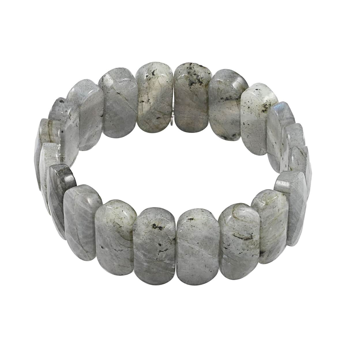 Malagasy Labradorite Beaded Stretch Bracelet in Sterling Silver 225.00 ctw image number 0