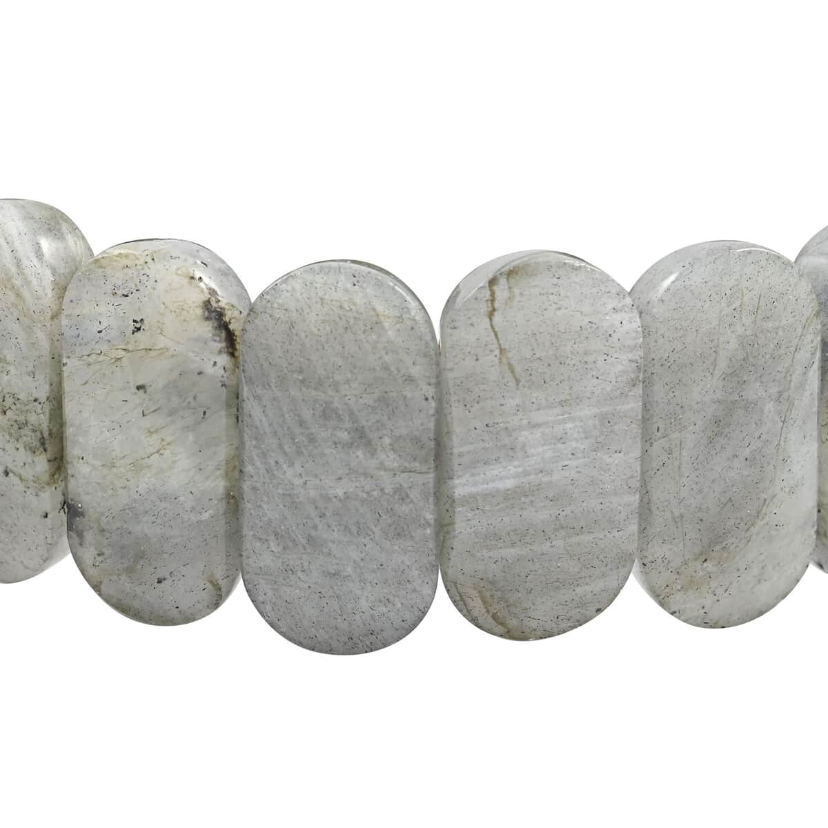 Malagasy Labradorite Beaded Stretch Bracelet in Sterling Silver 225.00 ctw image number 2
