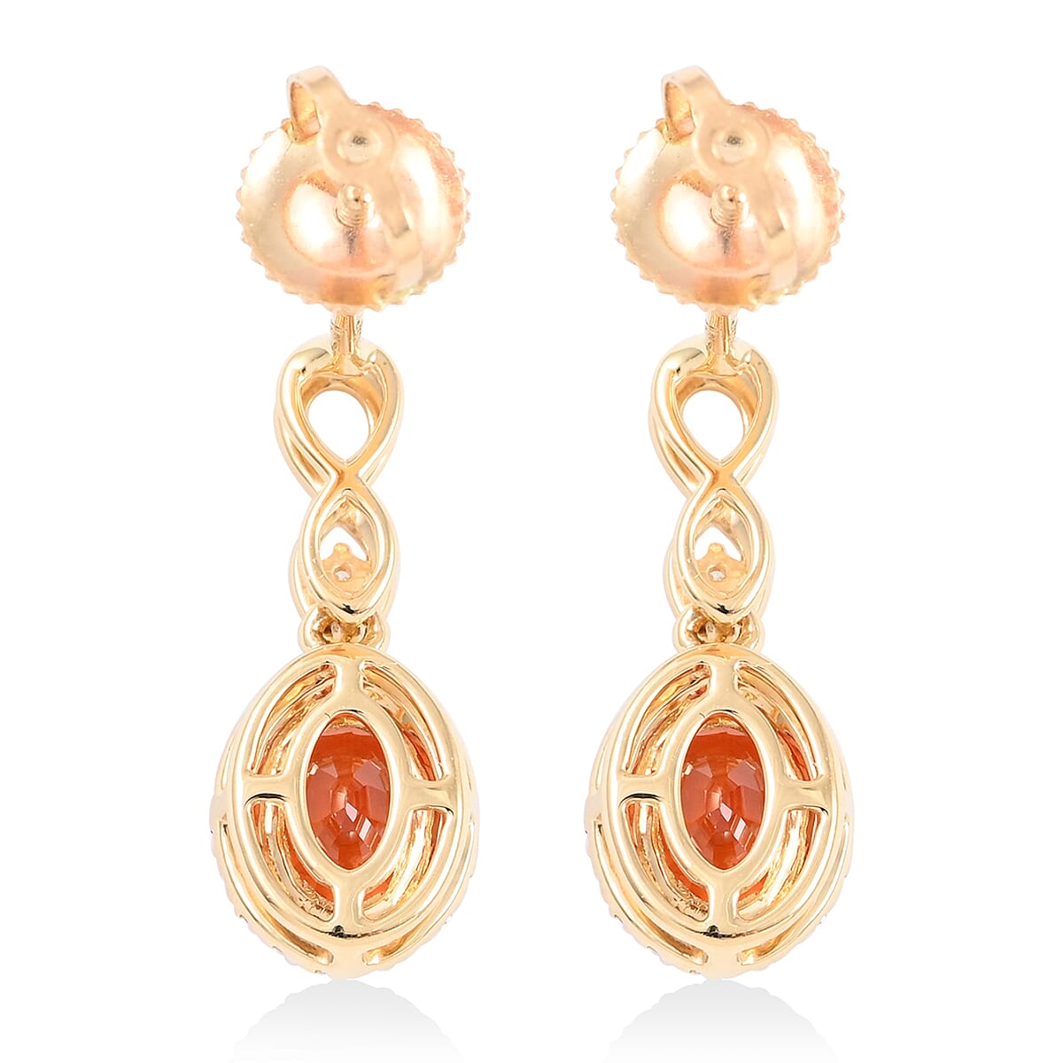 Certified & Appraised  Iliana 18K Yellow Gold AAA Songea Sapphire and G-H SI Diamond Earrings 2.53 Grams 2.25 ctw
