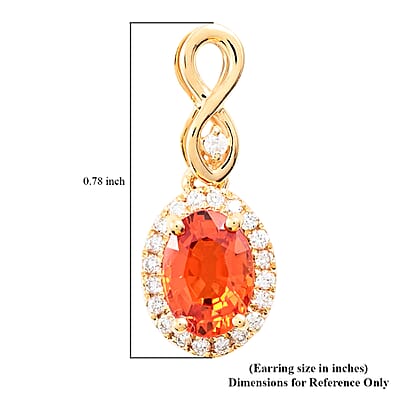 Certified & Appraised  Iliana 18K Yellow Gold AAA Songea Sapphire and G-H SI Diamond Earrings 2.53 Grams 2.25 ctw