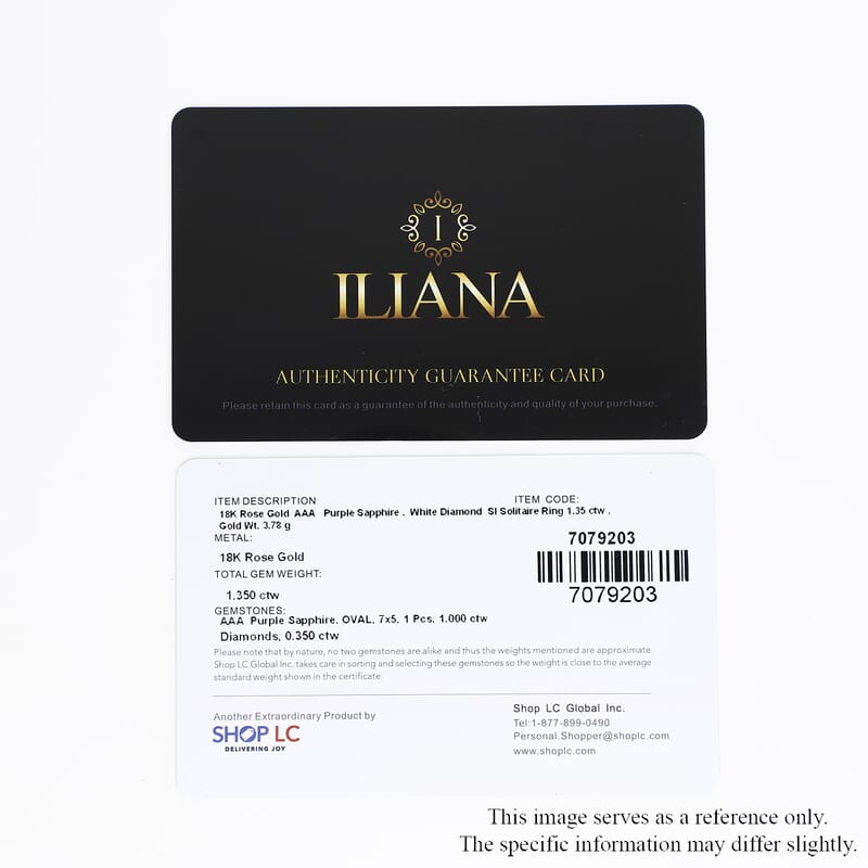 Certified & Appraised Iliana AAA Madagascar Purple Sapphire and G-H SI Diamond 1.35 ctw Halo Ring in 18K Rose Gold (Size 8.0)