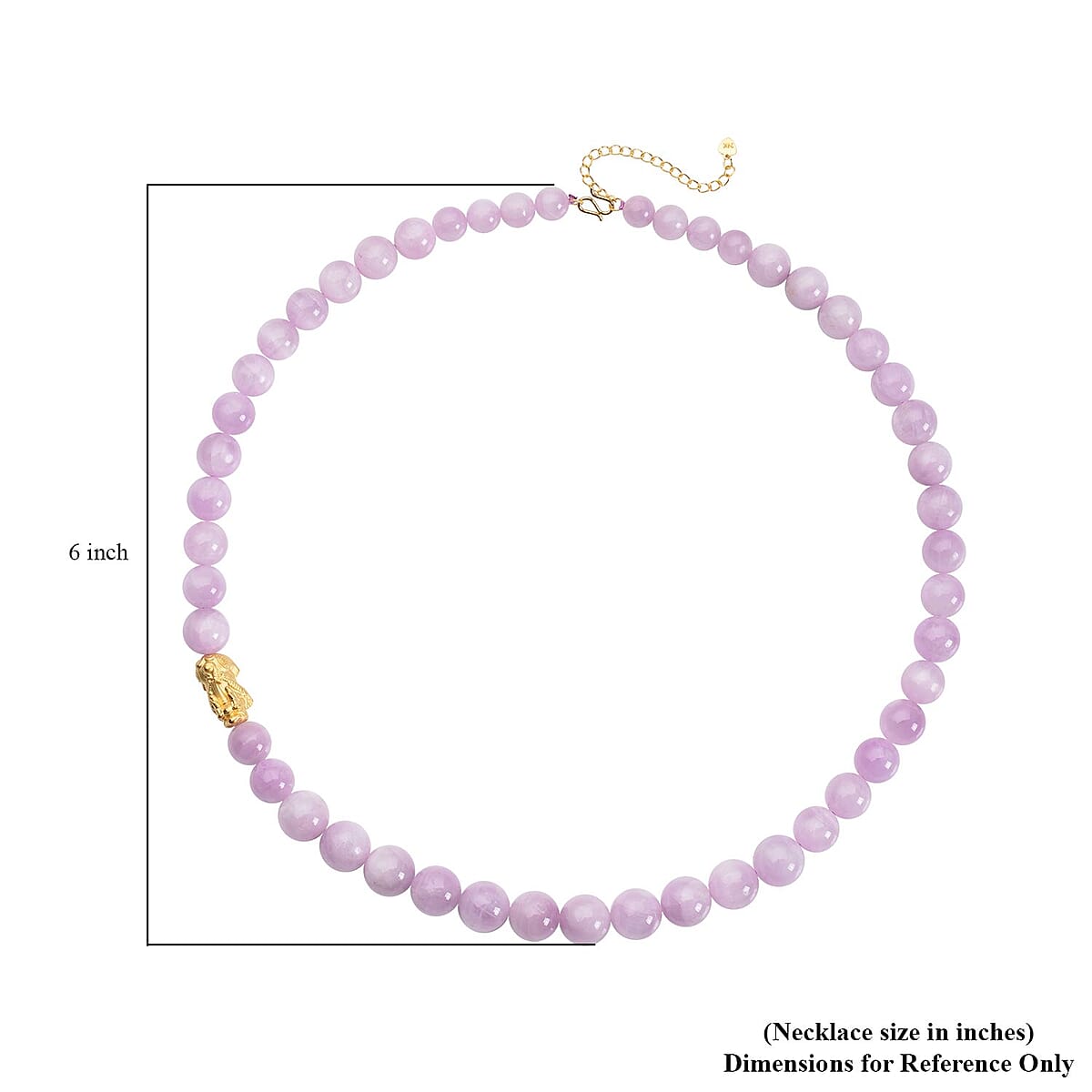 24K Yellow Gold AAAA Black Tourmaline Beaded Feng Shui Pi-xiu Necklace 18-20 Inches 270.00 ctw image number 6
