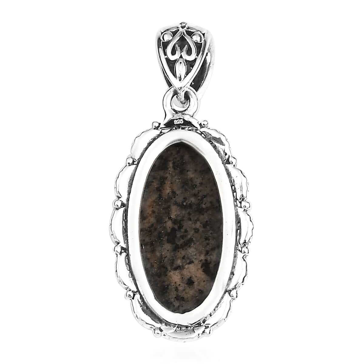 Artisan Crafted Natural Yooperlite Pendant in Sterling Silver 9.65 ctw with Free UV Torch image number 3