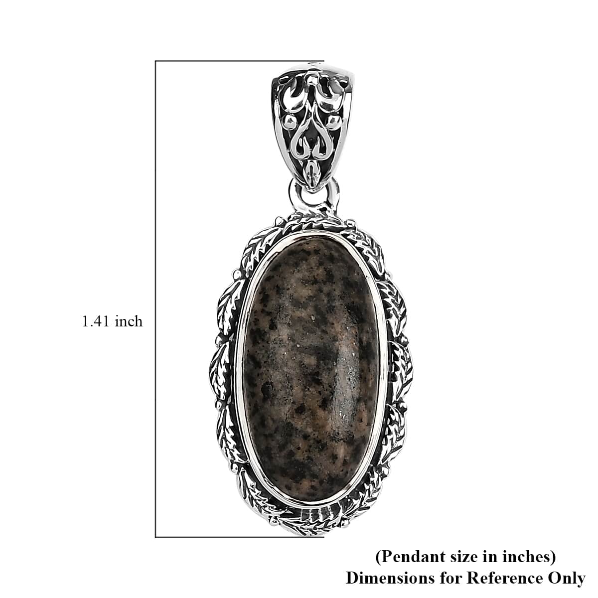 Artisan Crafted Natural Yooperlite Pendant in Sterling Silver 9.65 ctw with Free UV Torch image number 4