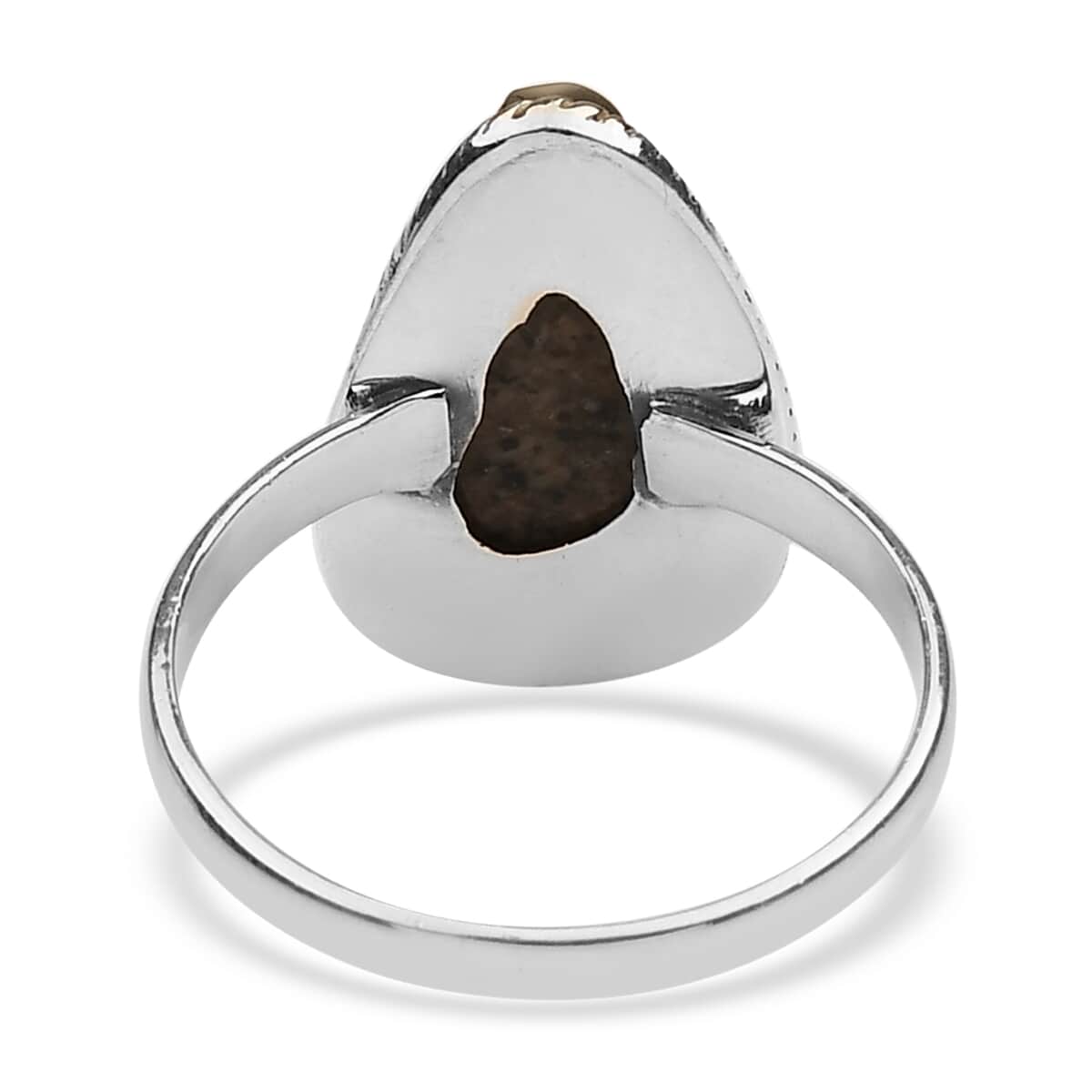Artisan Crafted Natural Yooperlite Ring in Sterling Silver (Size 10.0) 6.20 ctw with Free UV Flash Light image number 3