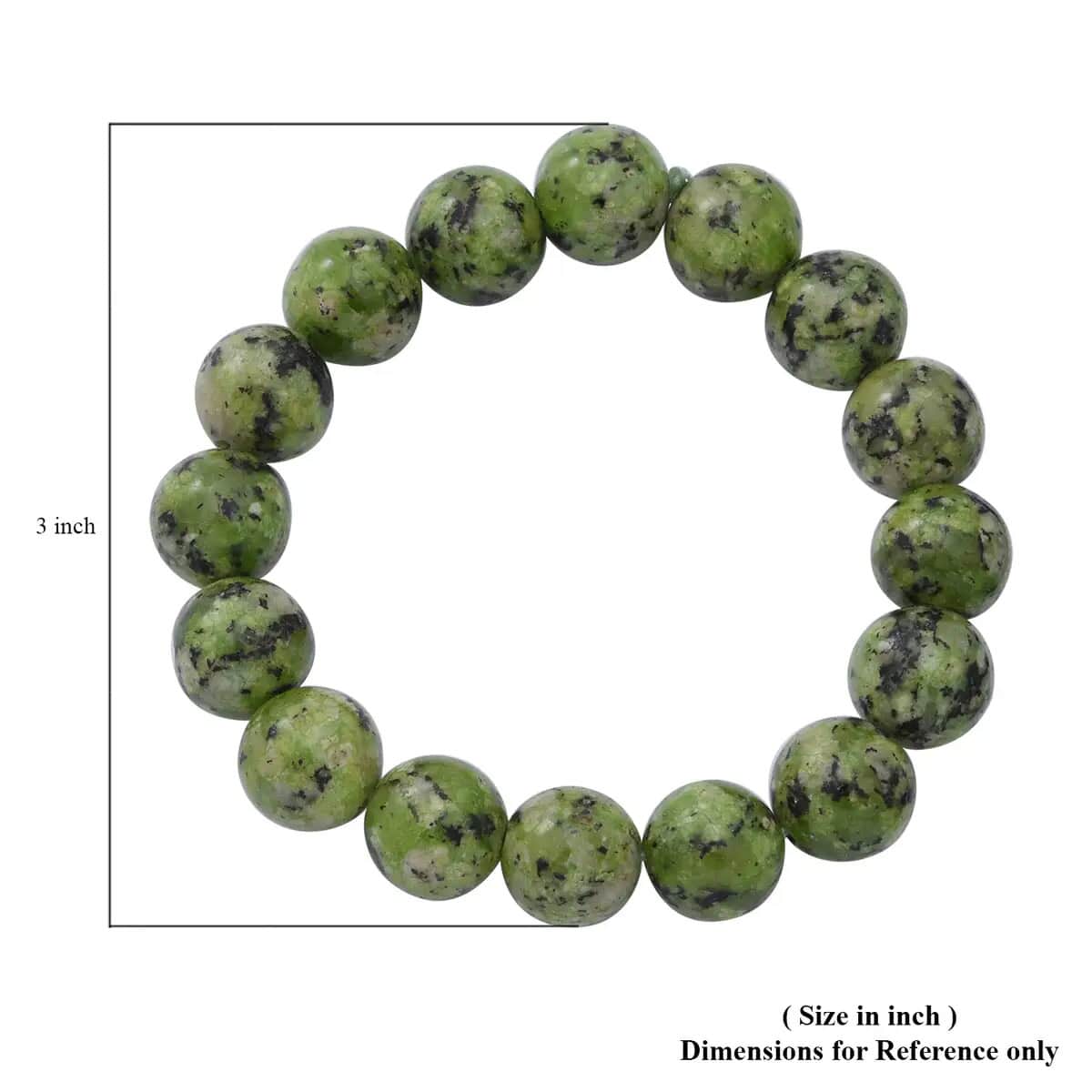 Rainforest Jasper Beaded stretchable Bracelet 150.00 ctw, Adjustable Beads Bracelet, Beads Jewelry, Stretchable Bracelet image number 5