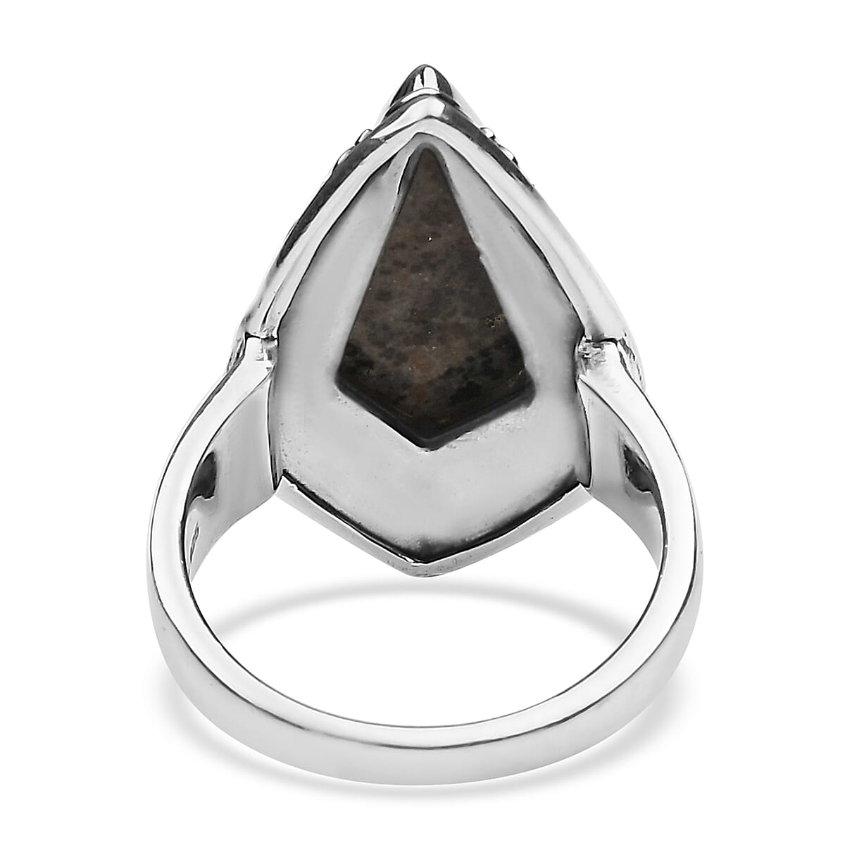 Artisan Crafted Natural Yooperlite Ring in Sterling Silver 6.75 ctw with Free UV Torch image number 4