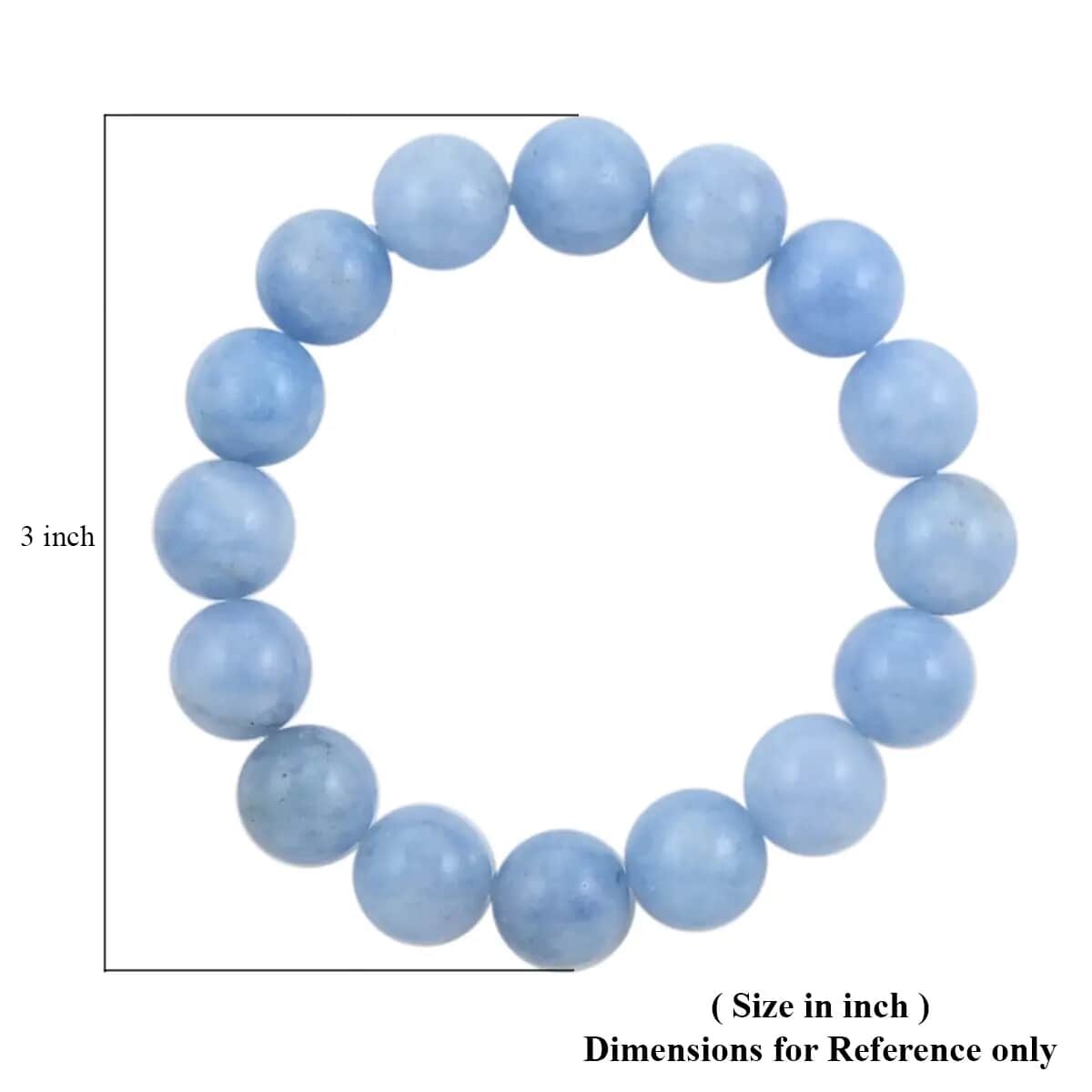 Aquamarine Color Quartz Beaded Stretch Bracelet 150.00 ctw, Adjustable Beads Bracelet, Beads Jewelry, Stretchable Bracelet image number 5