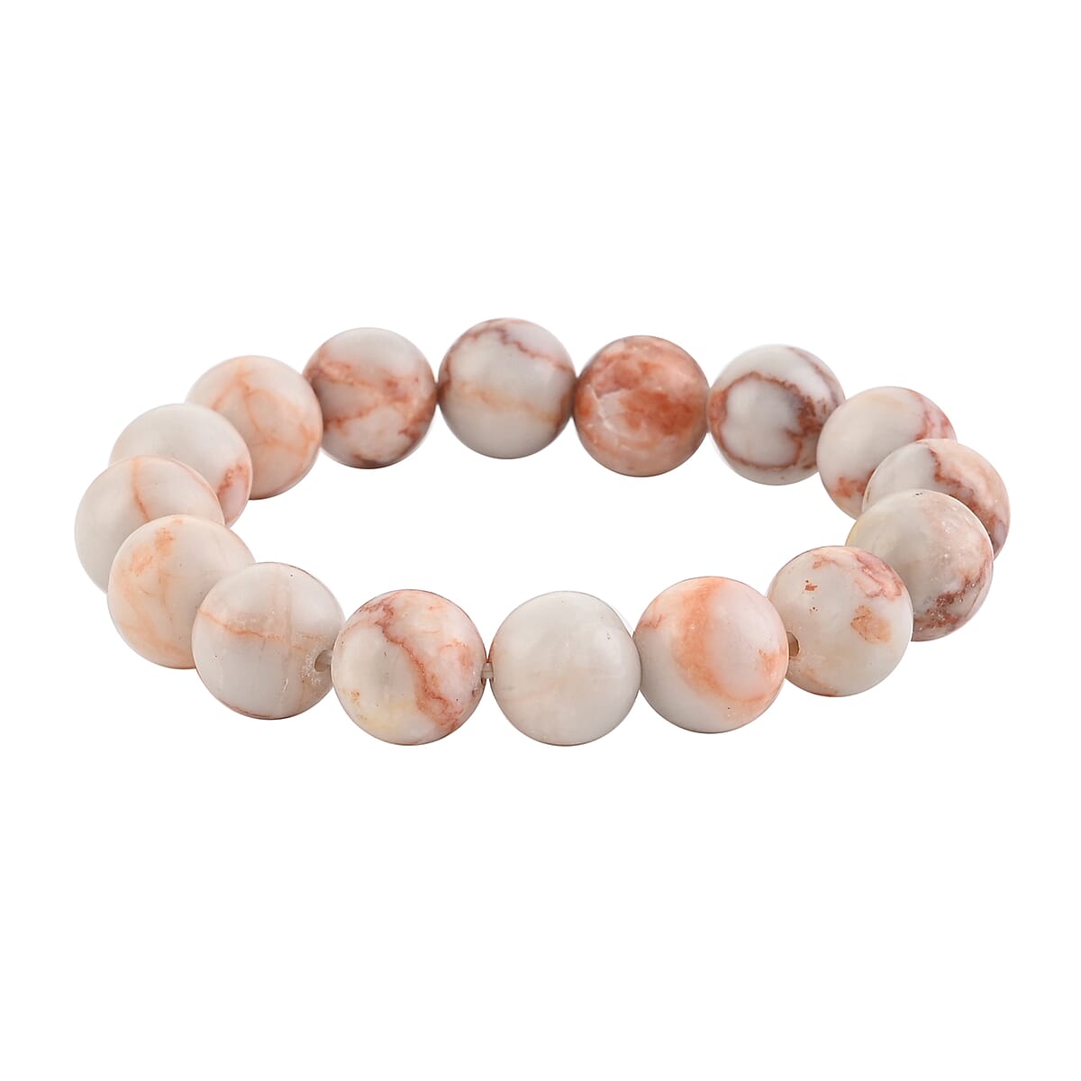 Red Jasper Beaded Stretch Bracelet 150.00 ctw image number 0