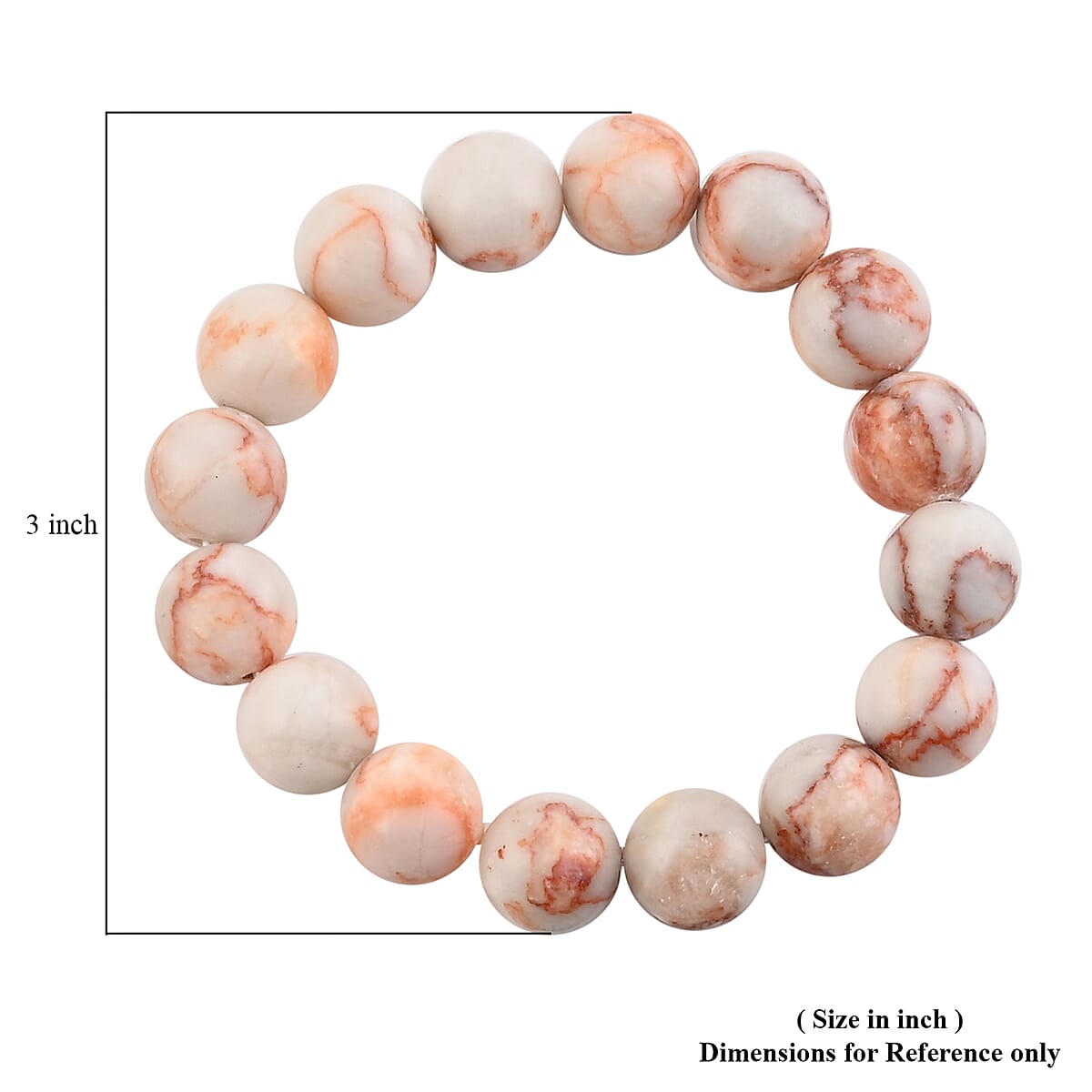 Red Jasper Beaded Stretch Bracelet 150.00 ctw image number 2