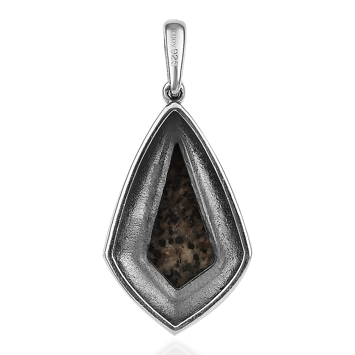 Artisan Crafted Natural Yooperlite Pendant in Sterling Silver 6.75 ctw with Free UV Flash Light image number 3