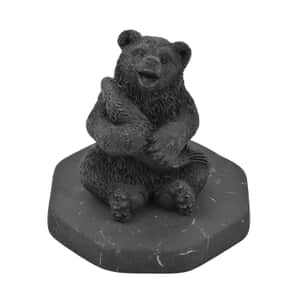 Bear with Fish Shungite Figurine, Home Decor Figurine, Decorative Figurine, Living Room Decor