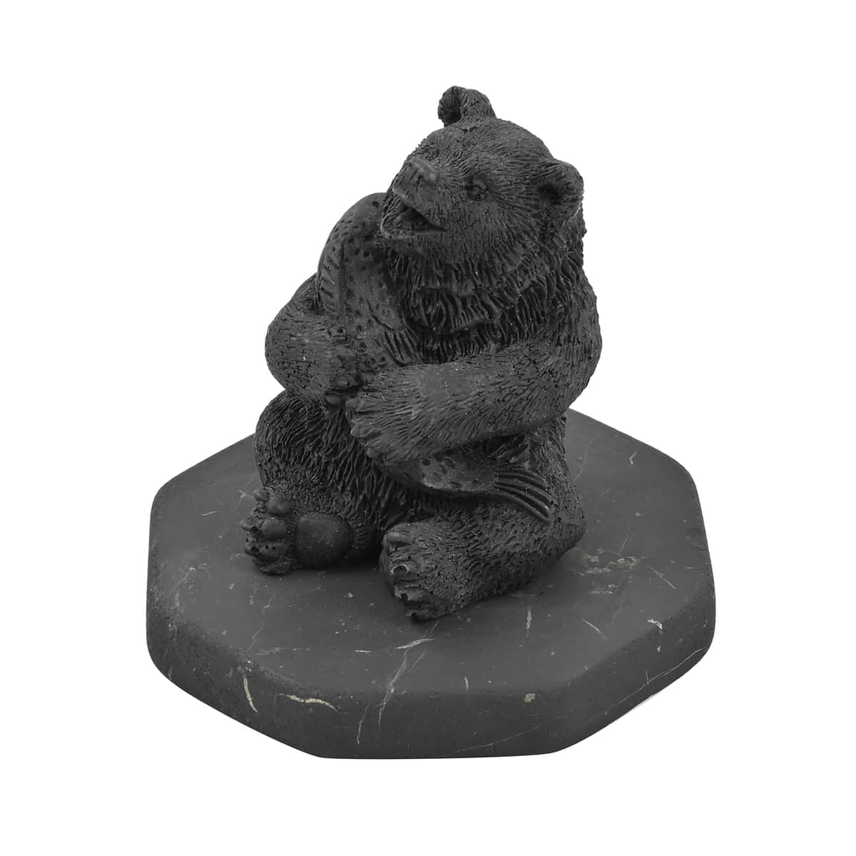 Bear with Fish Shungite Figurine, Home Decor Figurine, Decorative Figurine, Living Room Decor image number 6