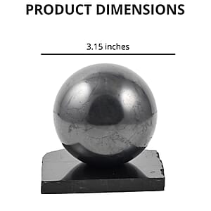 Tree of Life Engraved Shungite Sphere with Stand