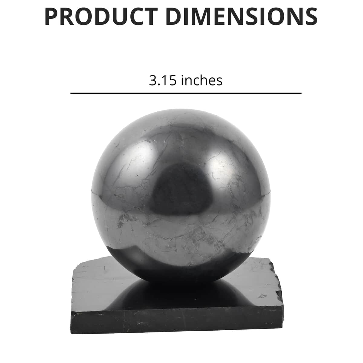 Tree of Life Engraved Shungite Sphere with Stand image number 3