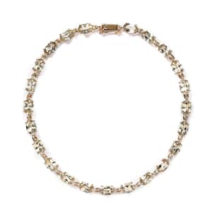 Luxoro 14K Yellow Gold AAA Turkizite Link Bracelet (8.00 In) 11.00 ctw