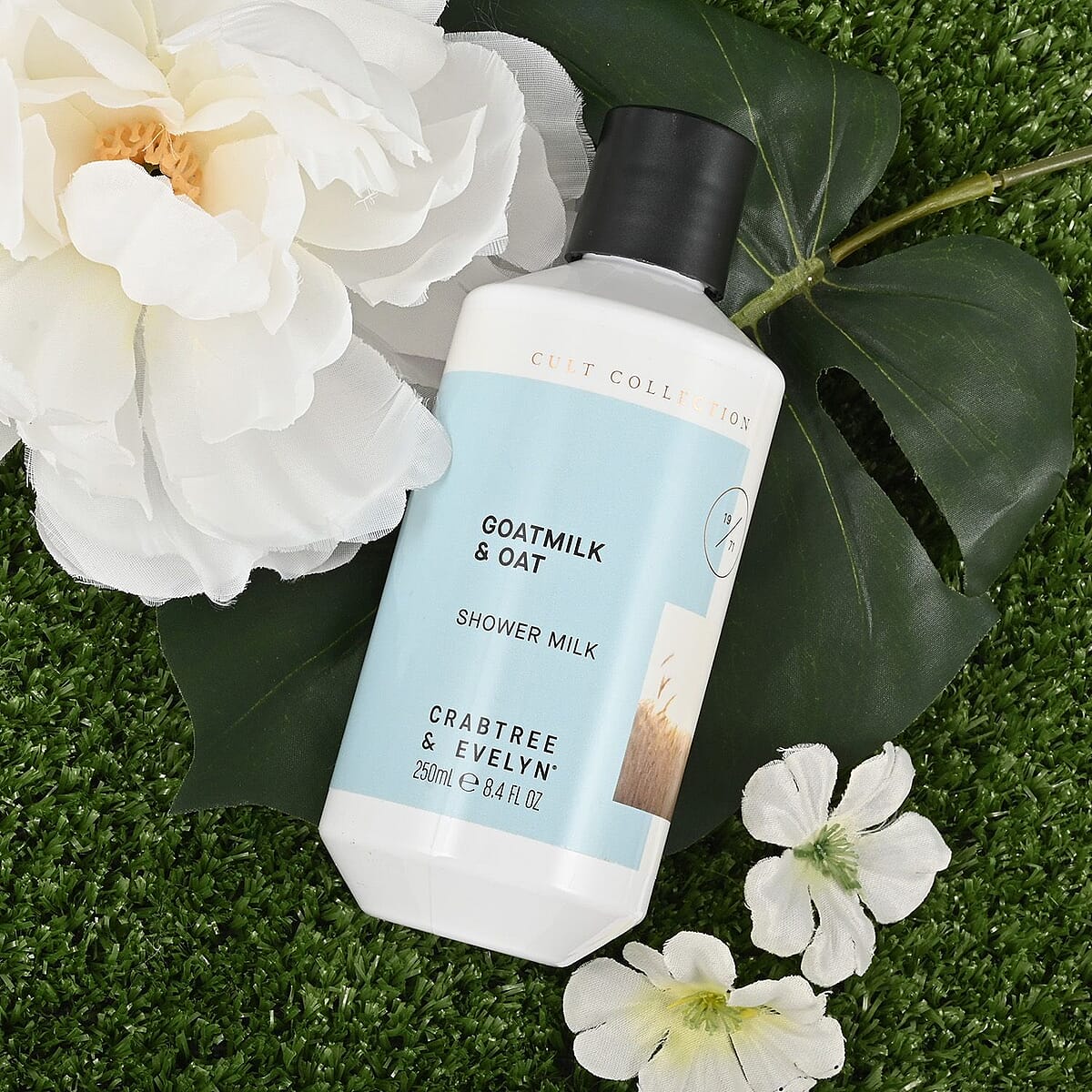 CLOSEOUT Crabtree & Evelyn Cult Collection Goatmilk & Oat Shower Milk 8.4 Oz image number 1