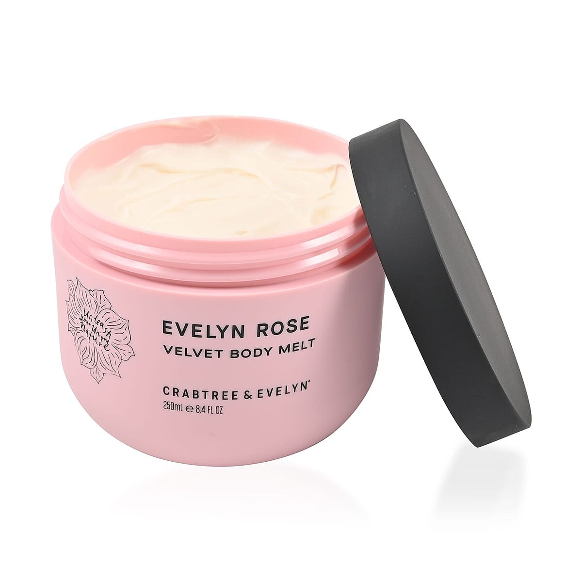 CLOSEOUT Crabtree & Evelyn Evelyn Rose Velvet Body Melt 250ML 8.4oz image number 4