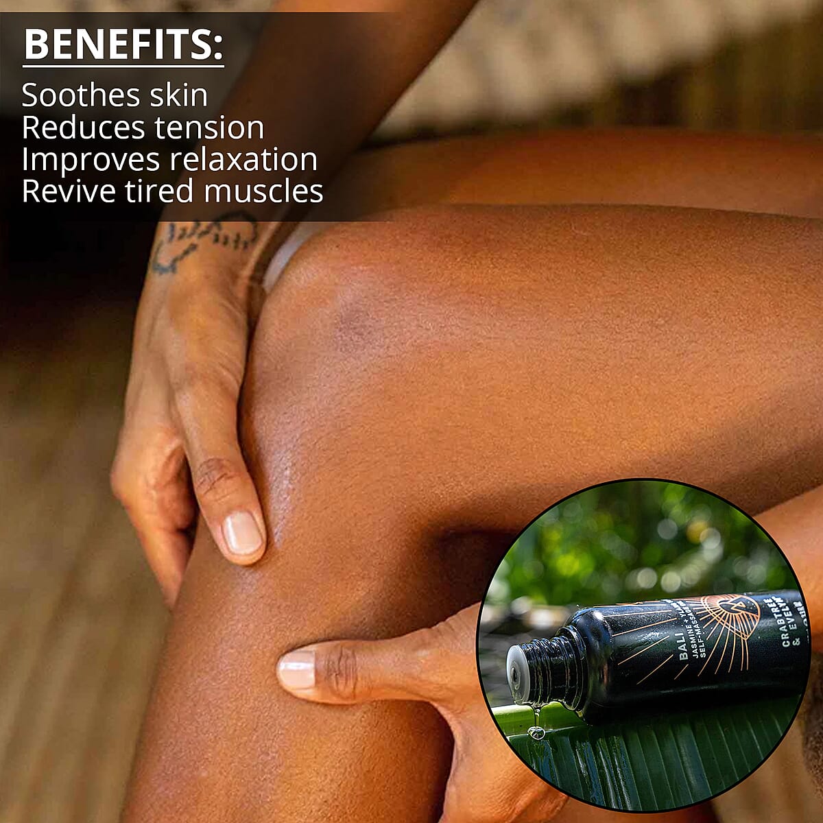 Closeout Crabtree & Evelyn Bali Jasmine & Ylang Ylang Self Massage Oil 3.3 Oz image number 2