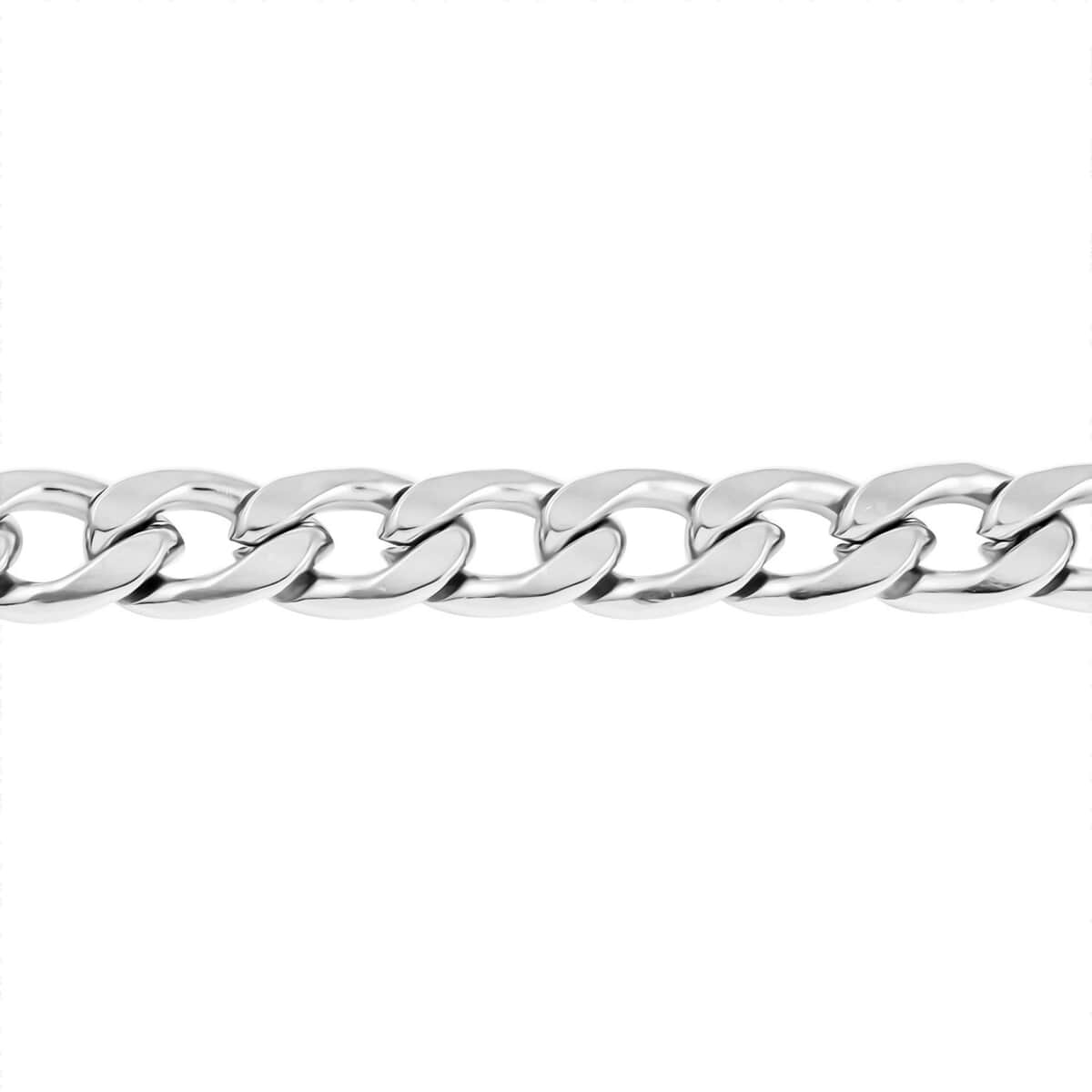 8.5mm Cuban Bracelet in Stainless Steel (8.00 In) 19.70 Grams image number 2
