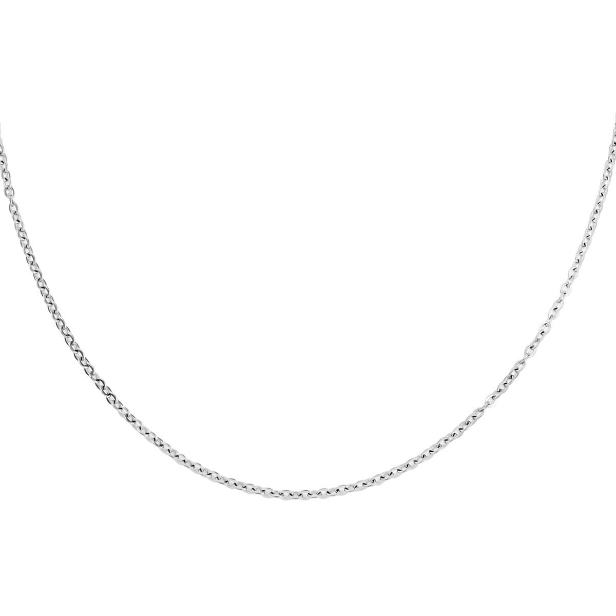 1.65mm Cable Link Necklace 18 Inches in Stainless Steel image number 0