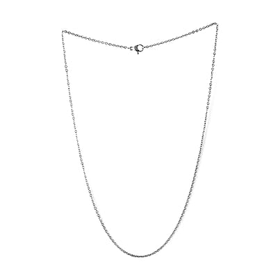 1.65mm Cable Link Necklace 18 Inches in Stainless Steel