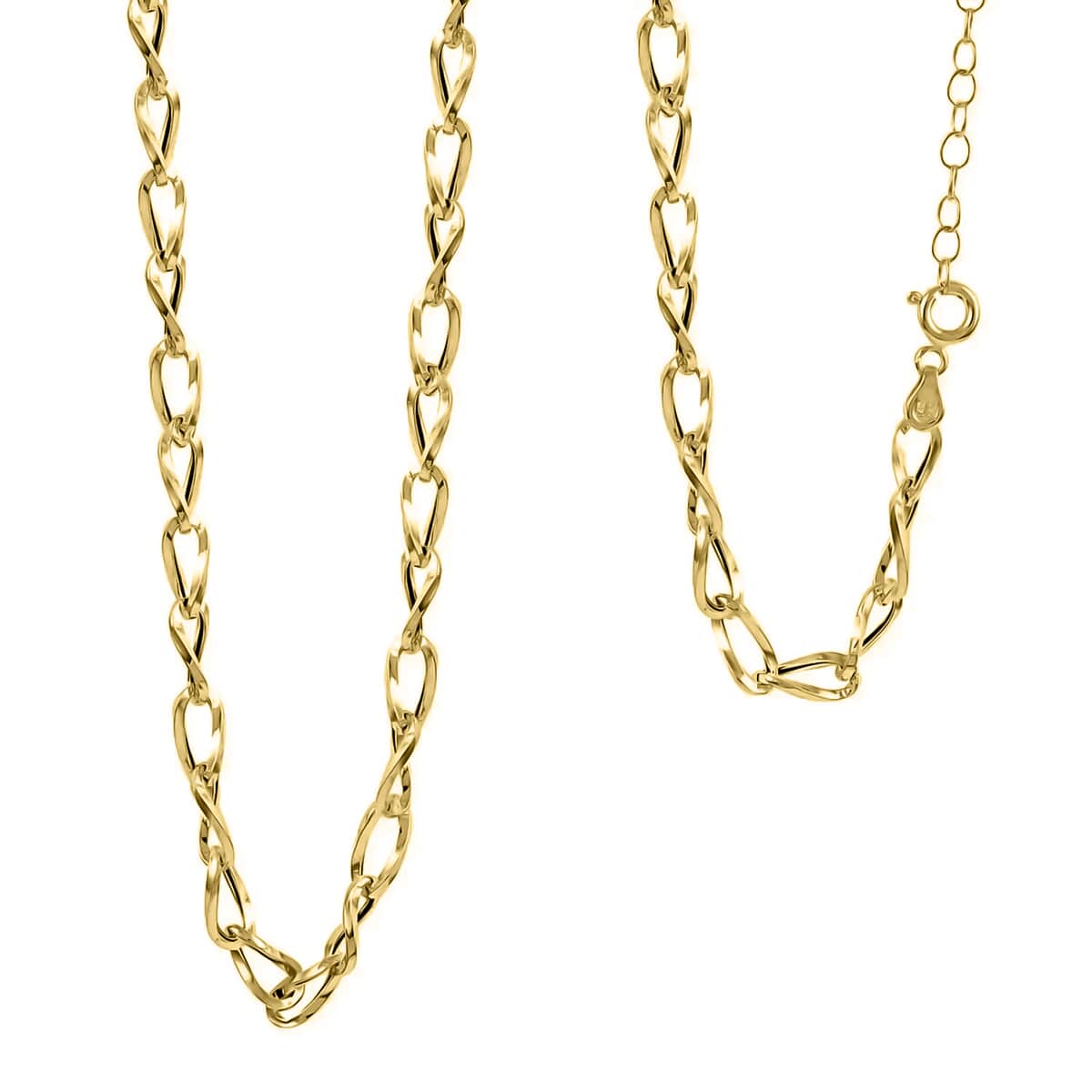 Maestro Gold Collection Italian 14K Yellow Gold Wave Grumetta Necklace, Yellow Gold Chain Necklace, 18-20 Inch Necklace 4.6mm  4.10 Grams image number 0