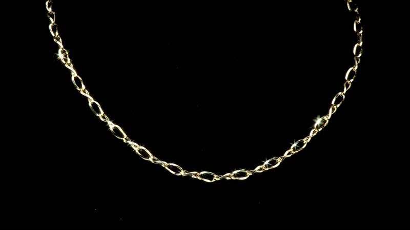 Maestro Gold Collection  Italian 14K Yellow Gold Wave Grumetta Chain Necklace (18-20 Inches) (4.6mm, 4.23 Grams)