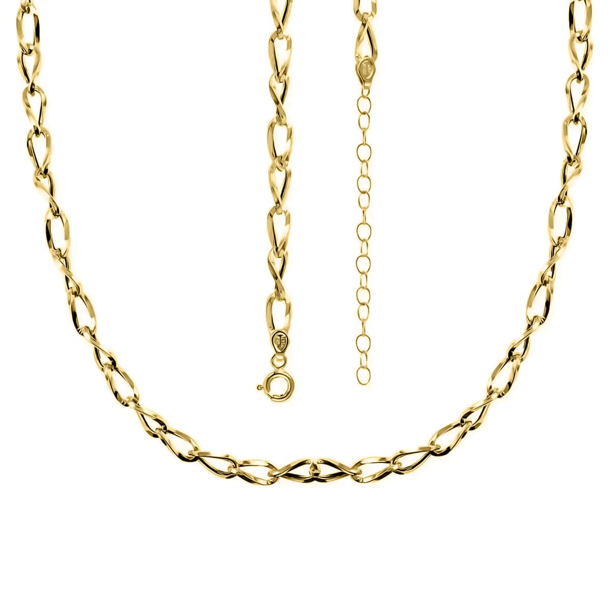 Maestro Gold Collection Italian 14K Yellow Gold Wave Grumetta Necklace, Yellow Gold Chain Necklace, 18-20 Inch Necklace 4.6mm  4.10 Grams image number 4