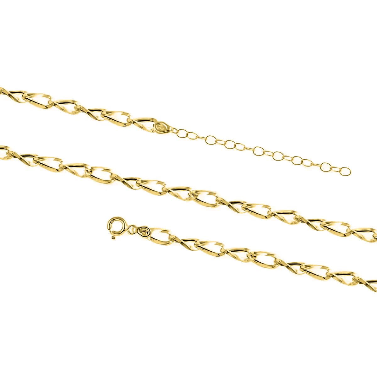 Maestro Gold Collection Italian 14K Yellow Gold Wave Grumetta Necklace, Yellow Gold Chain Necklace, 18-20 Inch Necklace 4.6mm  4.10 Grams image number 5