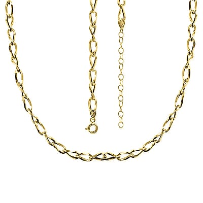 Maestro Gold Collection  Italian 14K Yellow Gold Wave Grumetta Chain Necklace (18-20 Inches) (4.6mm, 4.23 Grams)
