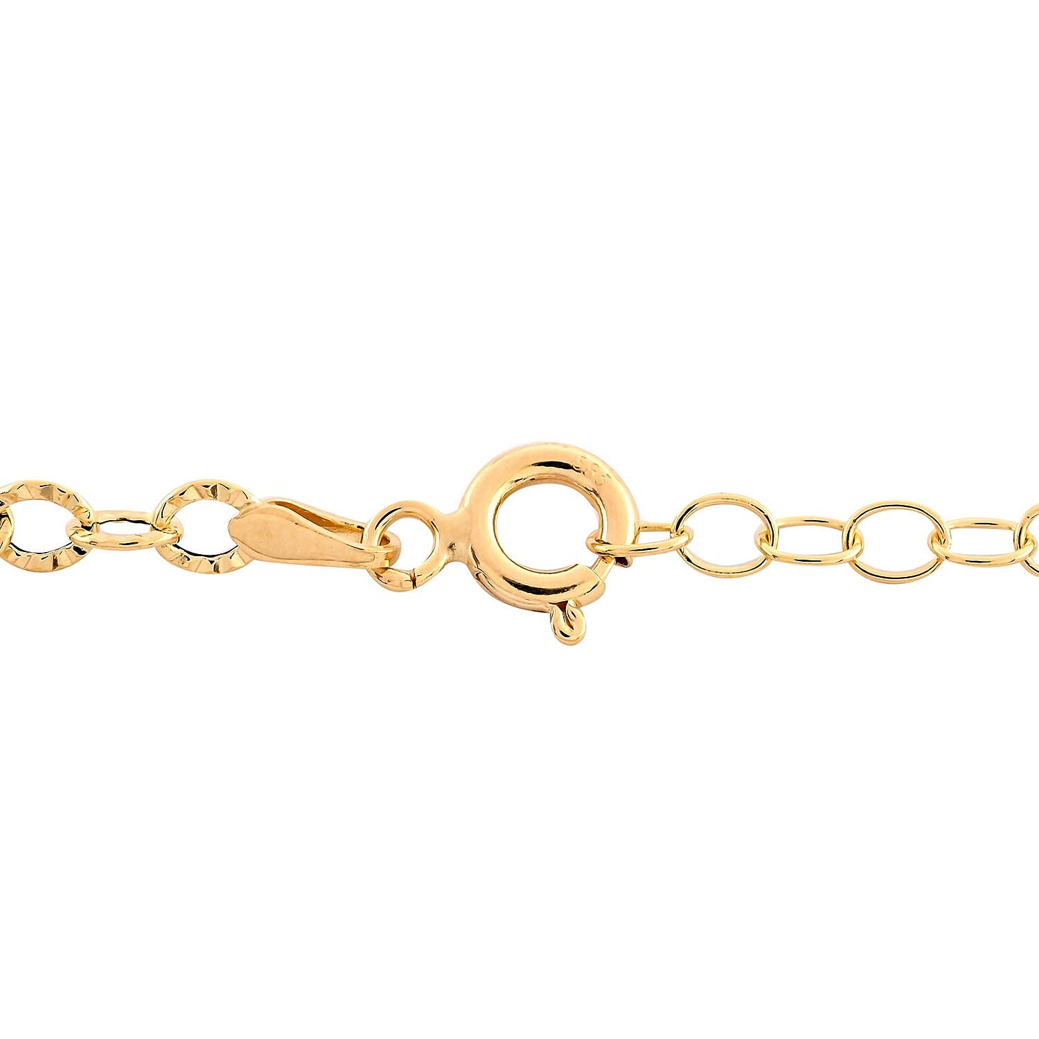 Maestro Gold Collection Italian 14K Yellow Gold 4.7mm Paper Clip Station Necklace 18-20 Inches 2.1 Grams