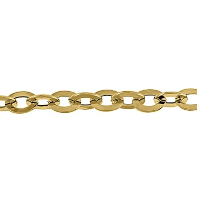 Italian 14K Yellow Gold Mirror Rolo Bracelet, Gold Bracelet, Gold Jewelry 8.2mm  (7.0-8.0 Inch) 3.5 Grams