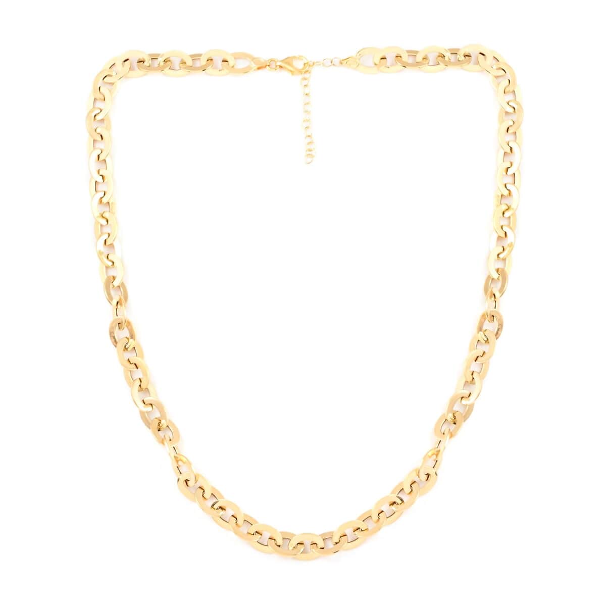 Maestro Gold Collection Italian 14K Yellow Gold 8.2mm Mirro Rolo Necklace 18-20 Inches 6.3 Grams image number 1