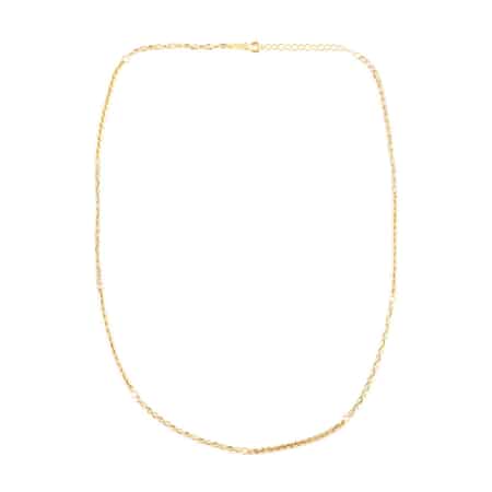 Maestro Gold Collection Italian 14K Yellow Gold 2.2mm Rope and Rolo Necklace 18-20 Inches 1.9 Grams image number 5