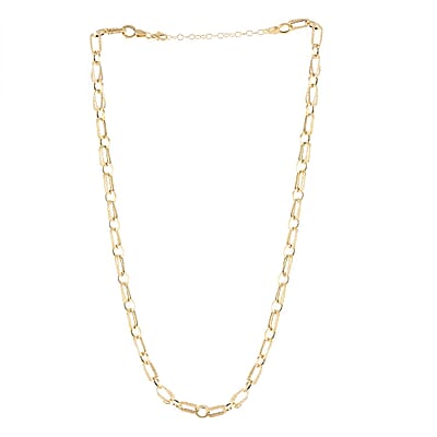 Ankur Treasure Chest Italian 10K Yellow Gold Rolo Chain Necklace, Double Finish Twin Rolo Necklace, Gold Rolo Necklace, 18 Inches Necklace 6.00 Grams