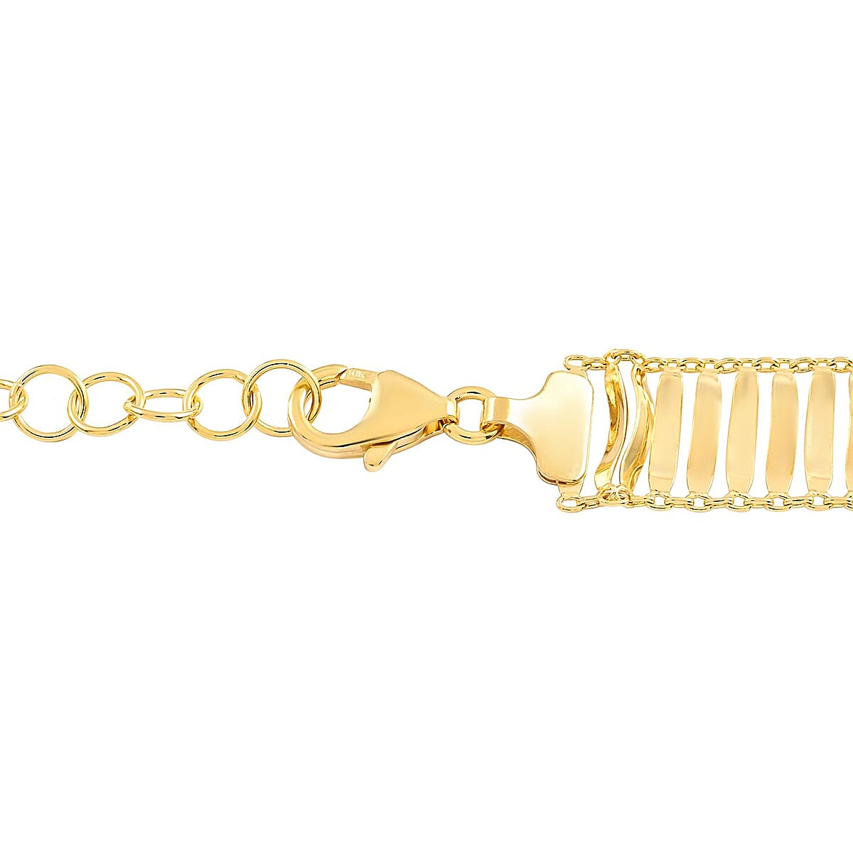 Maestro Gold Collection Italian 10K Yellow Gold 12.2mm Cleopatra Necklace 16-18 Inches 13.5 Grams image number 1