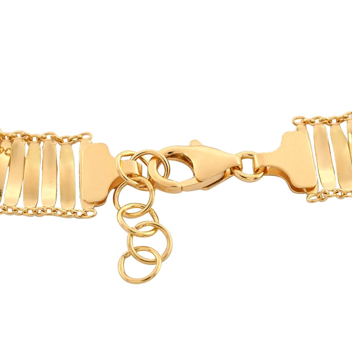 Maestro Gold Collection Italian 10K Yellow Gold 12.2mm Cleopatra Bracelet (7.0-8.0In) 6.5 Grams (7.00 In) image number 2