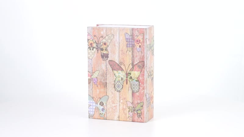 Small Dictionary Diversion Secret Hidden Book Safe with Key Lock - Butterfly (7.08"x4.52"2.16")