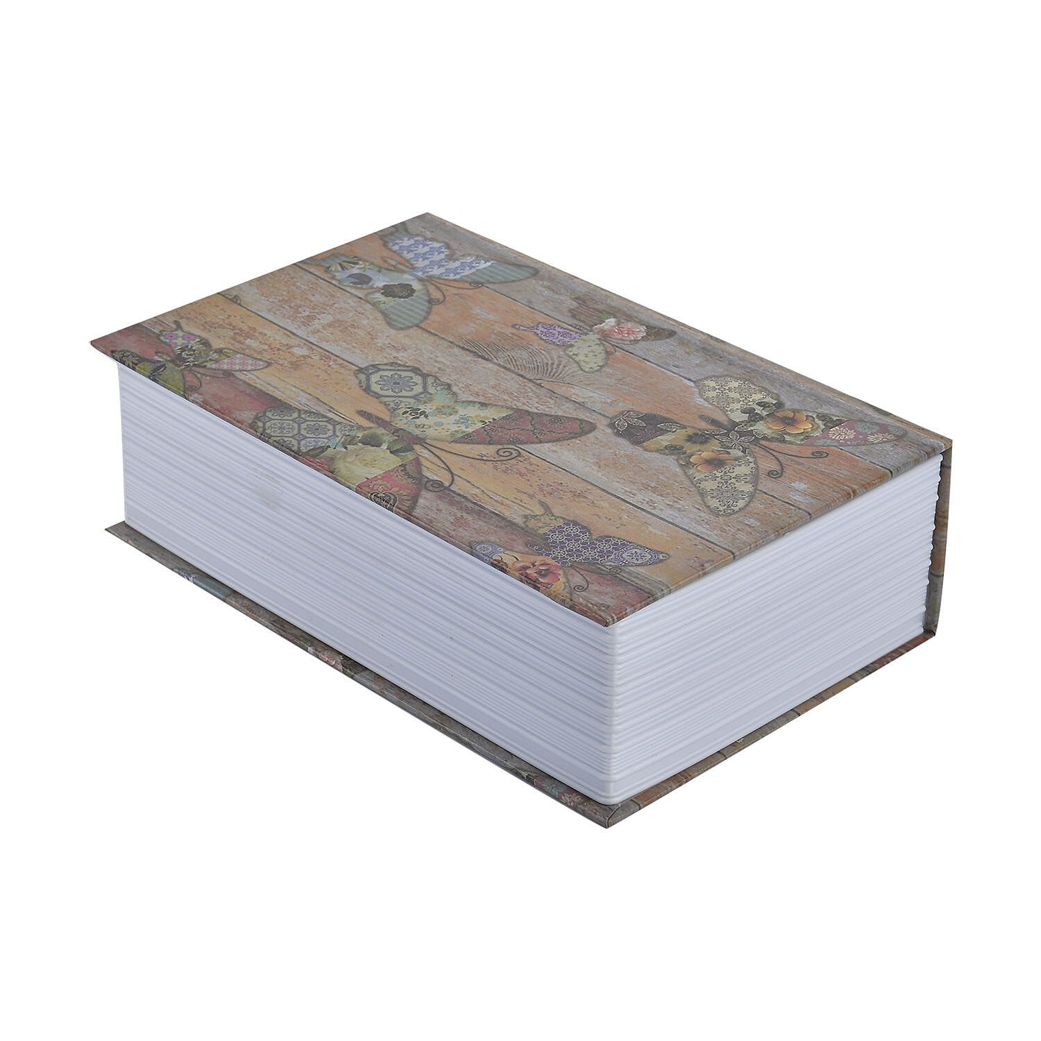 Small Dictionary Diversion Secret Hidden Book Safe with Key Lock - Butterfly