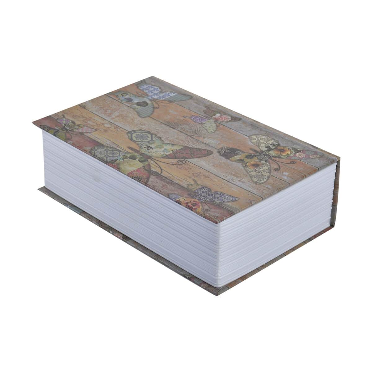 Small Dictionary Diversion Secret Hidden Book Safe with Key Lock - Butterfly (7.08"x4.52"2.16") image number 4