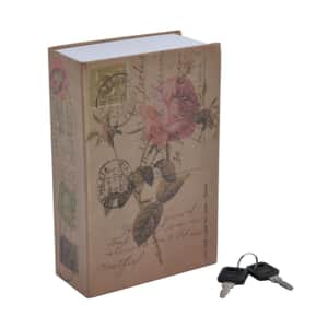 Small Dictionary Diversion Secret Hidden Book Safe with Key Lock - Rose