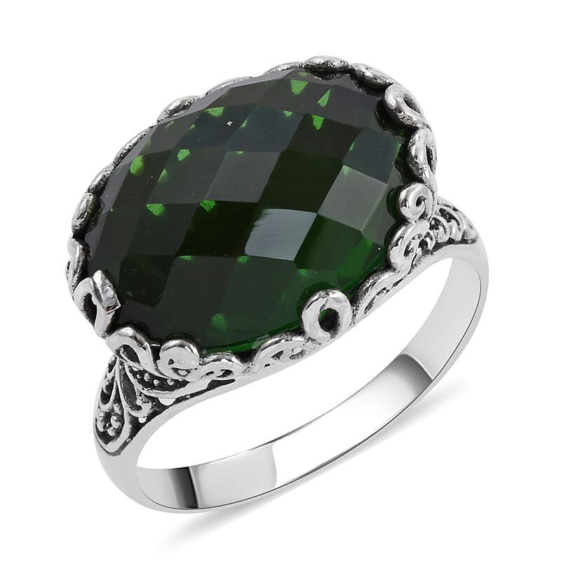 Bali Legacy Chrome Quartz Ring in Sterling Silver (Size 10.0) 13.00 ctw
