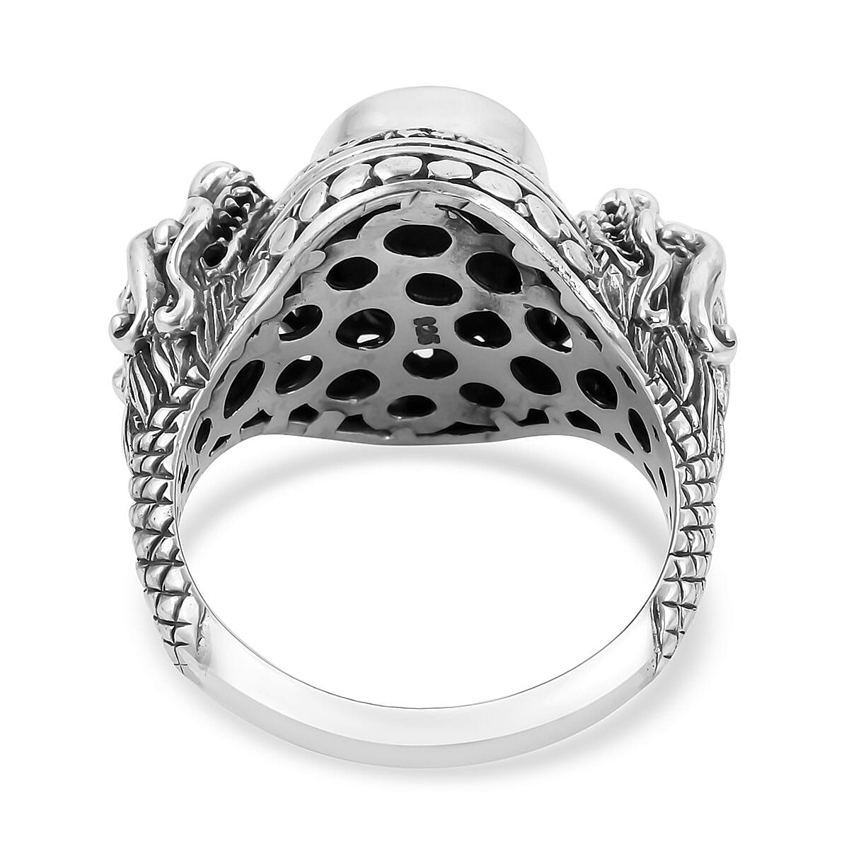 BALI LEGACY Indian Star Ruby Dragon Ring in Sterling Silver 11 Grams 8.35 ctw image number 4