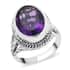 Bali Legacy Premium African Amethyst Ring in Sterling Silver (Size 6.0) 7.80 Grams 12.50 ctw image number 0