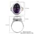 Bali Legacy Premium African Amethyst Ring in Sterling Silver (Size 6.0) 7.80 Grams 12.50 ctw image number 5