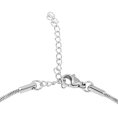 Snake Chain Anklet 9 Inches in Stainless Steel