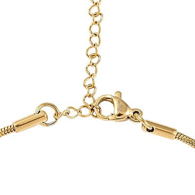 Snake Chain Anklet (9 In) in ION Plated YG Stainless Steel | Tarnish-Free, Waterproof, Sweat Proof Jewelry