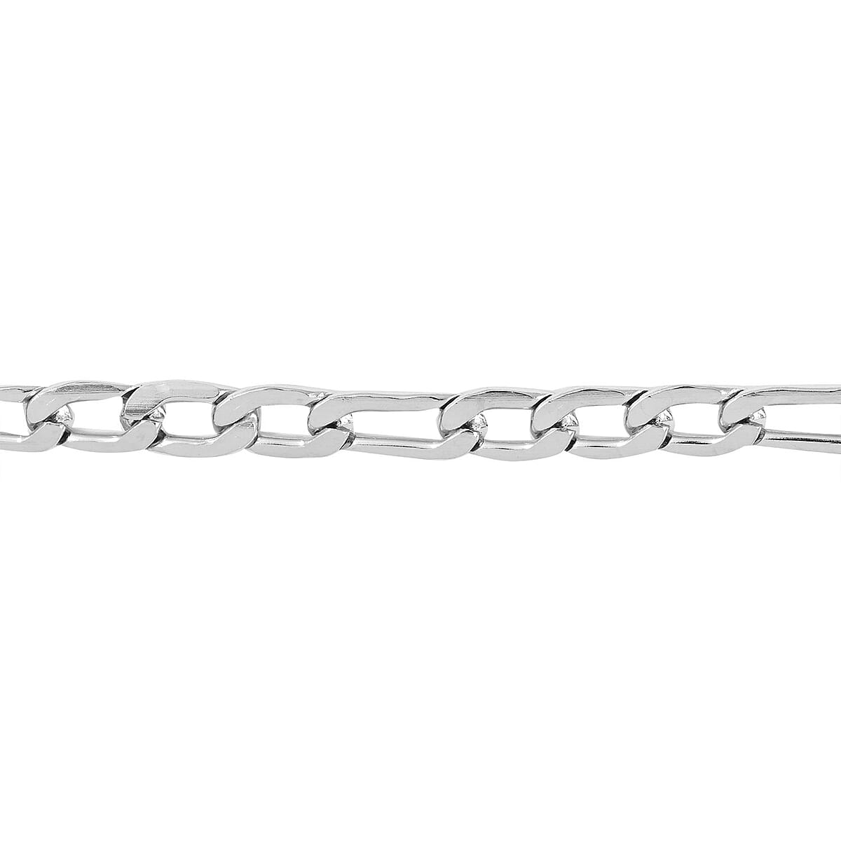 Figaro Chain Anklet in Stainless Steel (9 In) image number 2